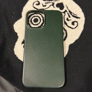 13 Pro Max Apple Leather case forest green